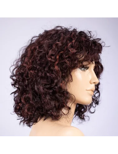 Perruque en fibre synthétique Disco Aubergine rooted Ellen Wille