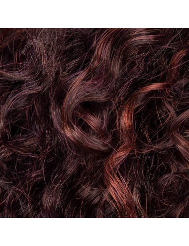 Perruque en fibre synthétique Disco Aubergine rooted Ellen Wille