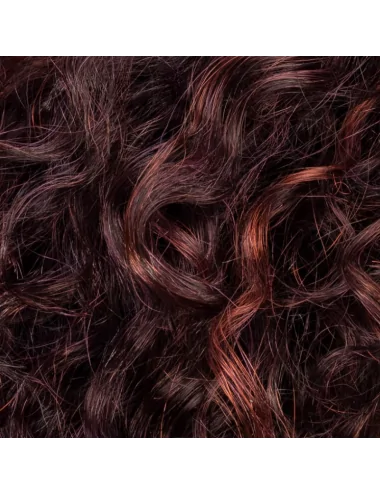 Perruque en fibre synthétique Disco Aubergine rooted Ellen Wille