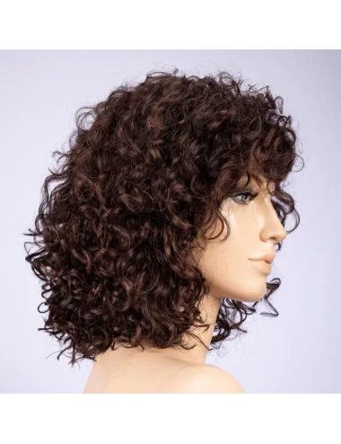 Perruque en fibre synthétique Disco Darkchocolate rooted Ellen Wille