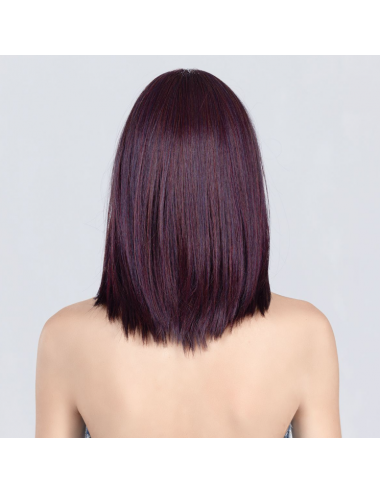 Perruque en fibre synthétique Drive Darkplum mix Ellen Wille
