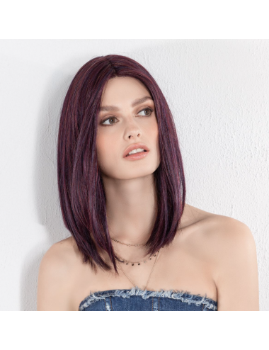 Perruque en fibre synthétique Drive Darkplum mix Ellen Wille