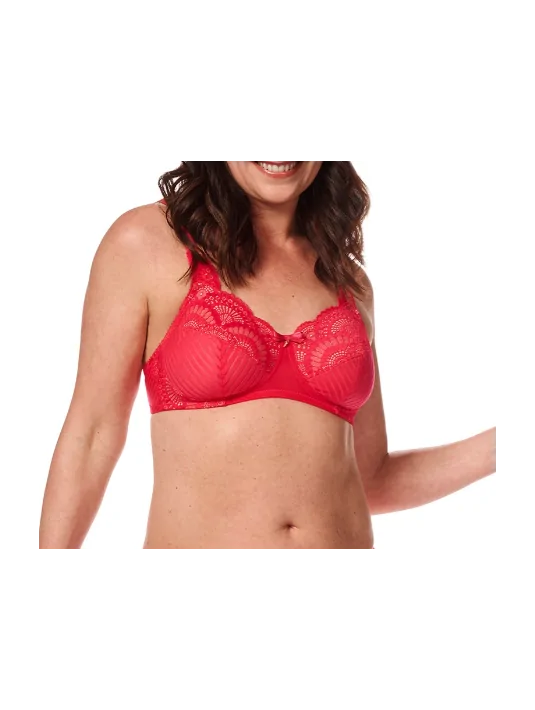 Soutien-gorge Karolina sans armatures AMOENA Framboise/sable Soutien-gorge Karolina sans armatures AMOENA Framboise/sable