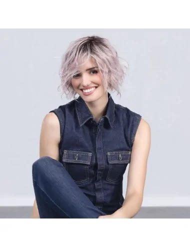 Perruque synthétique Cookie Mono Part Pastel Rose Rooted Ellen Wille Perucci