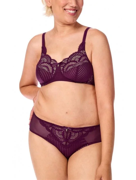 Soutien-gorge Karolina sans armatures AMOENA Baie noire / Sable