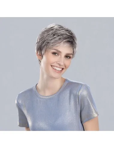 Perruque synthétique DEBBIE Metallic Grey Rooted ELLEN WILLE