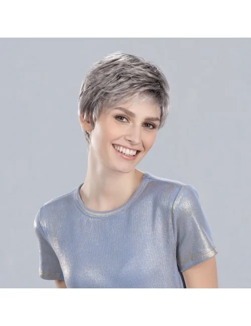 Perruque synthétique DEBBIE Metallic Grey Rooted ELLEN WILLE