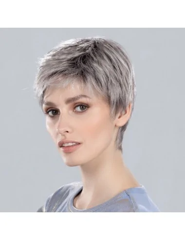 Perruque synthétique DEBBIE Metallic Grey Rooted ELLEN WILLE