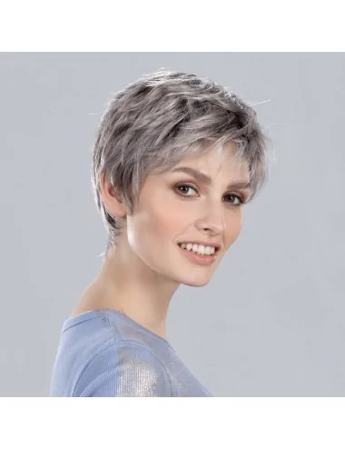 Perruque synthétique DEBBIE Metallic Grey Rooted ELLEN WILLE
