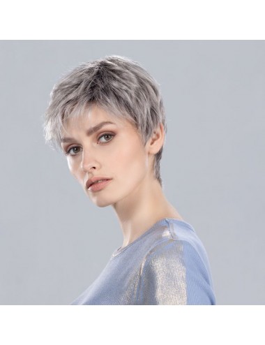 Perruque synthétique DEBBIE Metallic Grey Rooted ELLEN WILLE