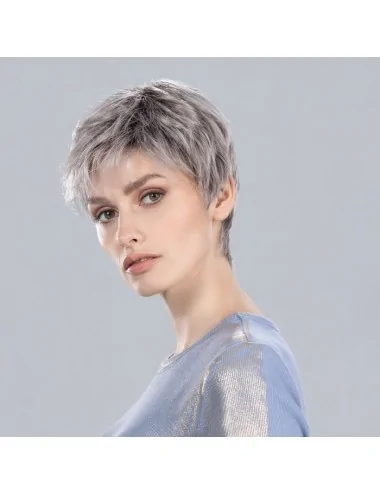 Perruque synthétique DEBBIE Metallic Grey Rooted ELLEN WILLE
