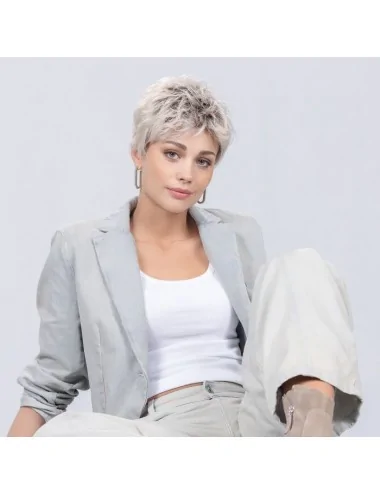 Perruque synthétique courte Tab Perucci Platinblonde Rooted Ellen Wille
