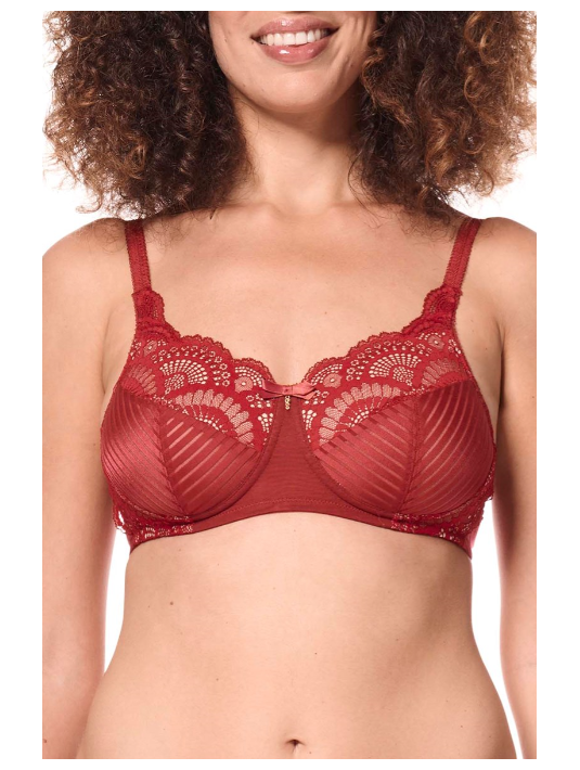 Soutien-gorge Karolina paddé sans armatures AMOENA Rouge sable Soutien-gorge Karolina paddé sans armatures AMOENA Rouge sable
