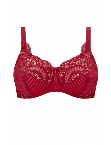 Soutien-gorge Karolina sans armatures AMOENA Rouge / Sable