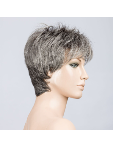 Perruque en fibre synthétique Stay Salt pepper rooted Ellen Wille