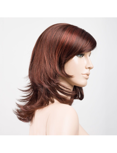 Perruque synthétique Océan Mono Part Auburn rooted Ellen Wille