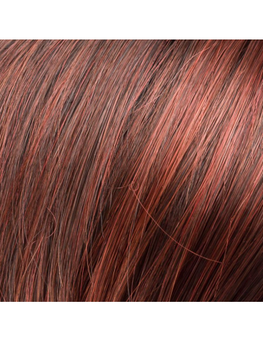 Perruque synthétique Océan Mono Part Auburn rooted Ellen Wille