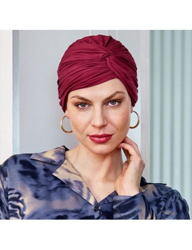 Bonnet bambou Joyo Grenat - Christine HeadWear - Elite Hair