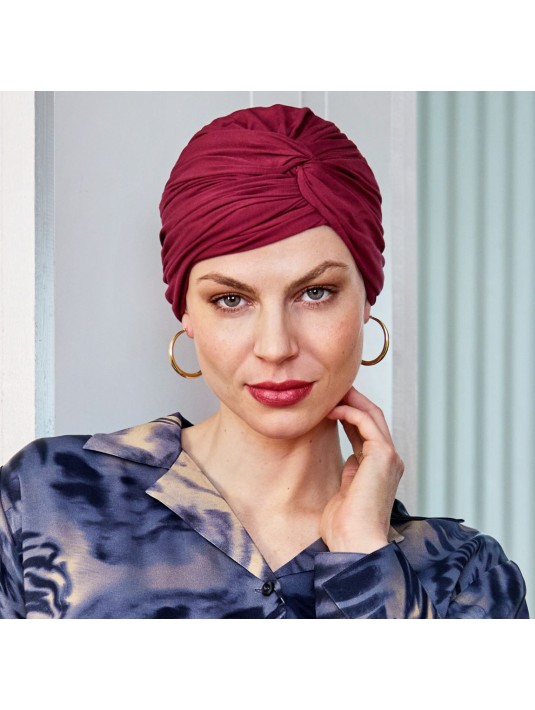 Bonnet bambou Joyo Grenat - Christine HeadWear - Elite Hair Bonnet bambou Joyo Grenat - Christine HeadWear - Elite Hair