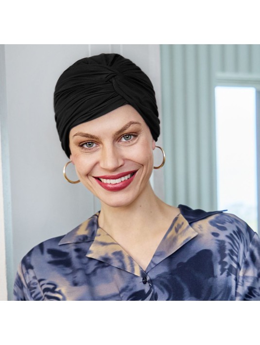 Bonnet bambou Joyo Ebène - Christine HeadWear - Elite Hair