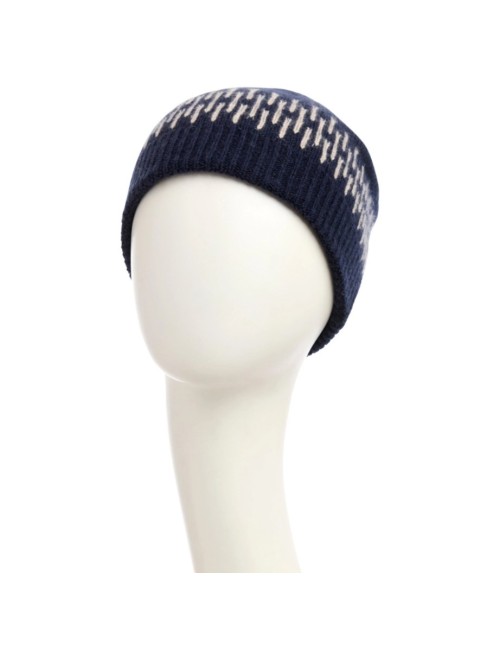Bonnet laine et cachemire Val d'Isère marine 1595-4085 christine headwear elite hair