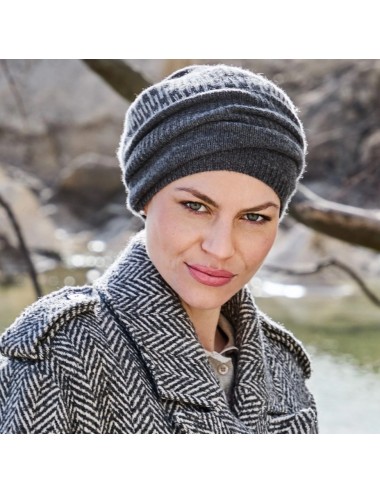 Bonnet laine et cachemire Val d'Isère gris 1595-4084 christine headwear elite hair