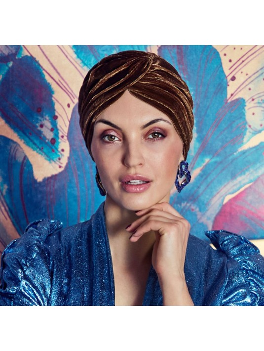 Bonnet BOHO Spirit Velvet bronze ELITE HAIR - CHRISTINE HEADWEAR Bonnet BOHO Spirit Velvet bronze ELITE HAIR - CHRISTINE HEADWEAR