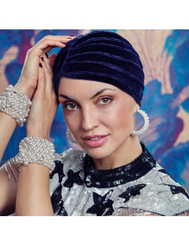 Bonnet BOHO Spirit Velvet midnight ELITE HAIR - CHRISTINE HEADWEAR