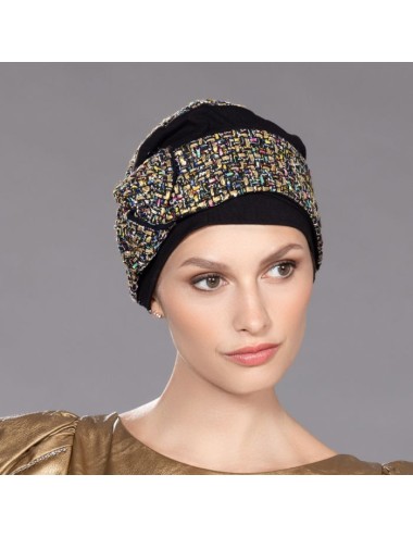 Bonnet Wanja Black Ellen's headwear Ellen Wille Bonnet Wanja Black Ellen's headwear Ellen Wille