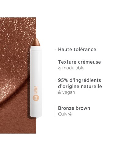 Ombre à paupières Même Cosmetics Bronze Brown brun cuivré