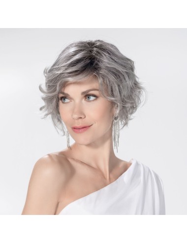 Perruque synthétique Romance Deluxe Metallic Grey Rooted Hair Society Ellen Wille