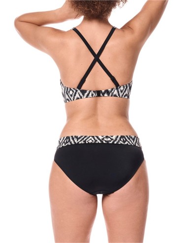 Maillot de bain haut de bikini Salta Noir / Blanc Amoena