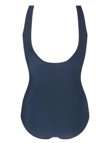 Maillot de bain une pièce Rhodes bleu nuit (Avant) AMOENA