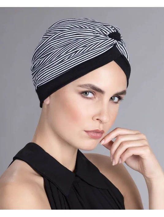 Bonnet KIONA black white ELLEN WILLE