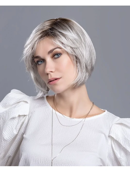 Perruque synthétique FRENCH MONO PART silverblonde rooted ELLEN WILLE