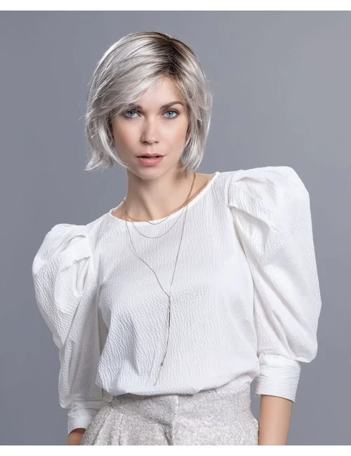 Perruque synthétique FRENCH MONO PART silverblonde rooted ELLEN WILLE