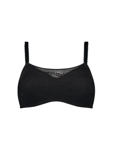 Soutien-gorge Amber paddé sans armatures noir (Avant)