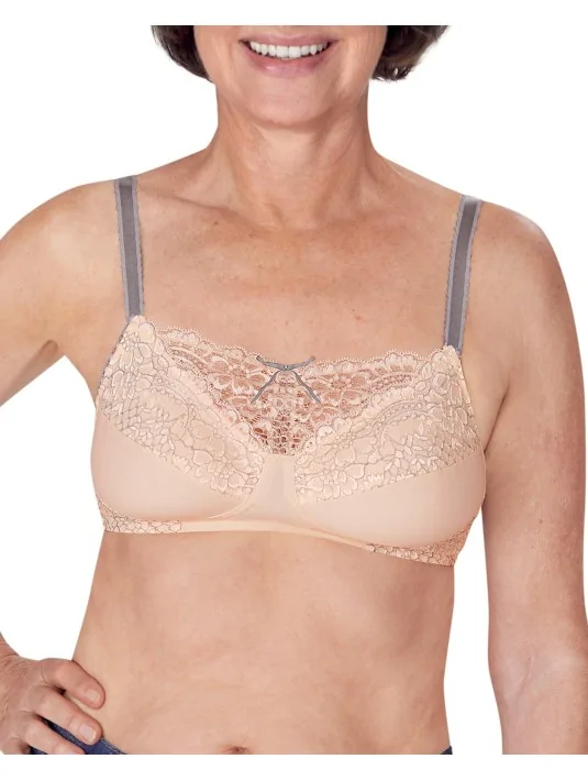 Soutien gorge Alina sans armatures AMOENA (Rose clair / gris)