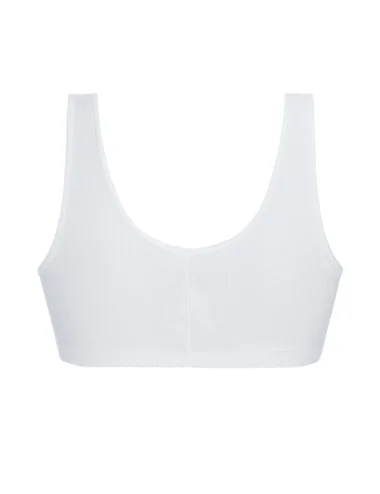 Soutien-gorge Frances sans armatures ouvert devant AMOENA (Blanc)