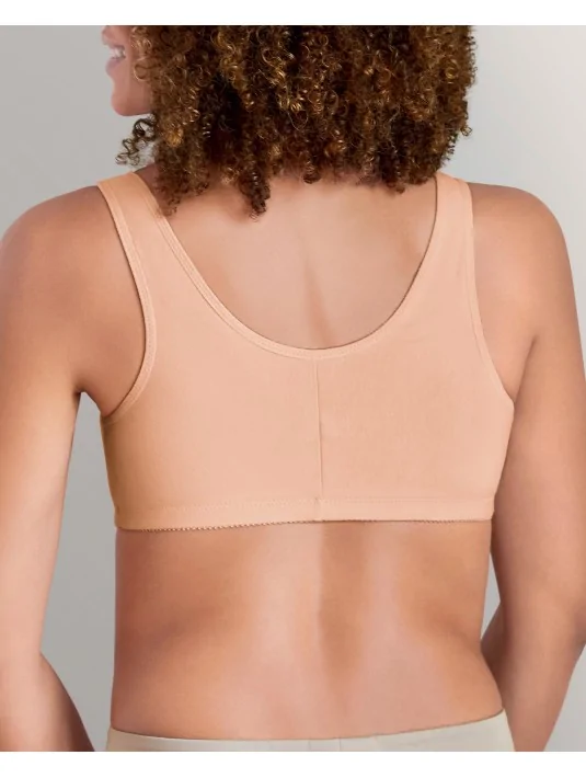 Soutien-gorge Frances sans armatures ouvert devant AMOENA (Sable)