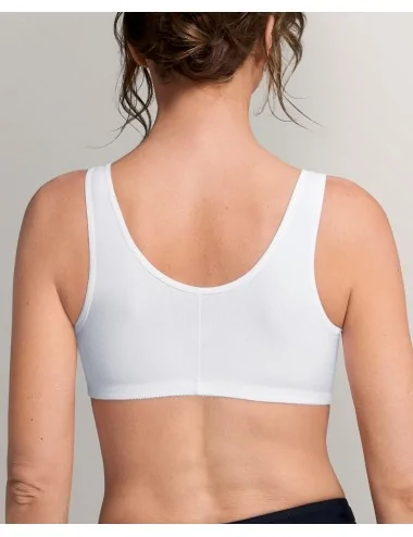 Soutien-gorge Frances sans armatures ouvert devant AMOENA (Blanc)