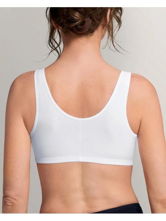 Soutien-gorge Frances sans armatures ouvert devant AMOENA (Blanc)