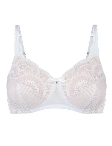 Soutien-gorge Karolina paddé sans armatures AMOENA (Blanc/sable clair)