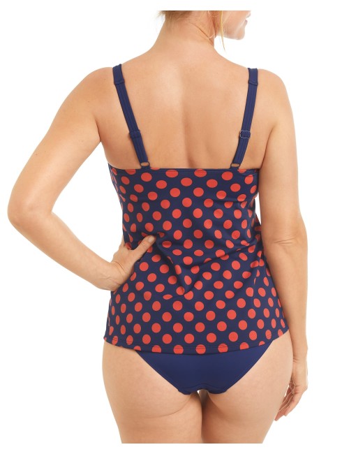 Maillot de bain tankini Alabama AMOENA (Marine / Rouille)