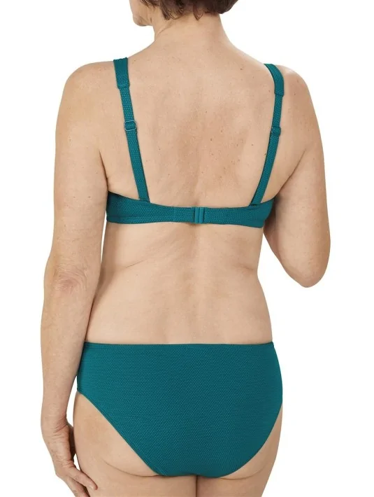 Haut de maillot de bain Tulum turquoise derrière Amoena