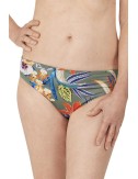 Bas de maillot réversible Krabi imprimé vert olive Amoena