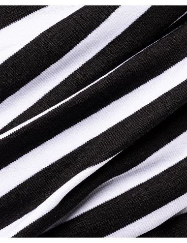 Bonnet GOGA black white striped ELLEN WILLE