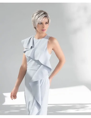 Perruque synthétique SATIN silverblonde rooted ELLEN WILLE