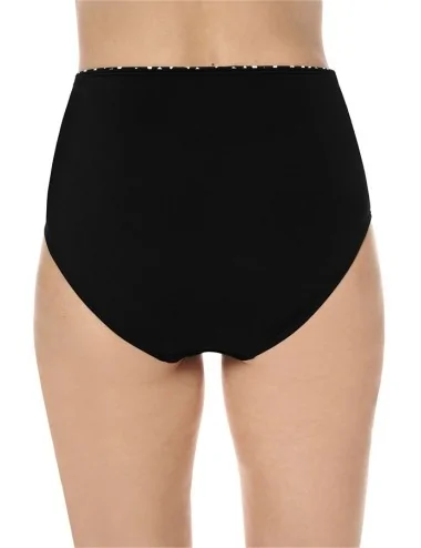 Bas de maillot Manila taille haute derrière Amoena noir