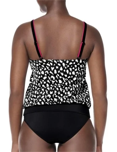 Tankini Manila blousant noir derrière Amoena